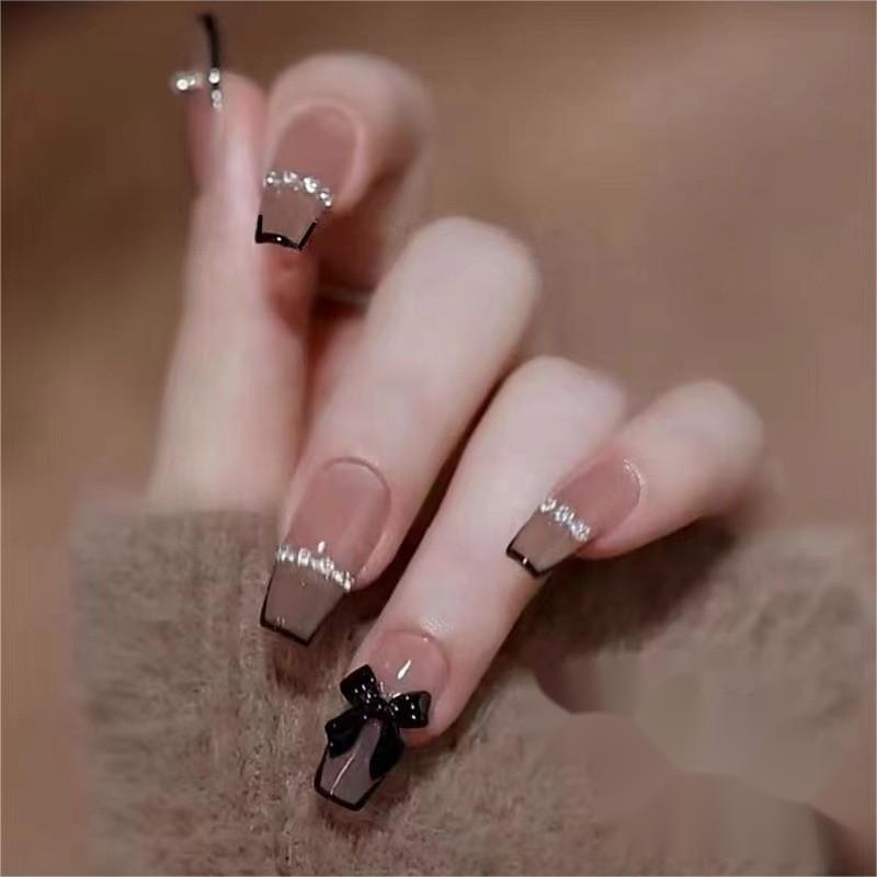 纯手工穿戴甲美甲贴片小仙女成品甲片简约可拆卸网红款穿戴式气质