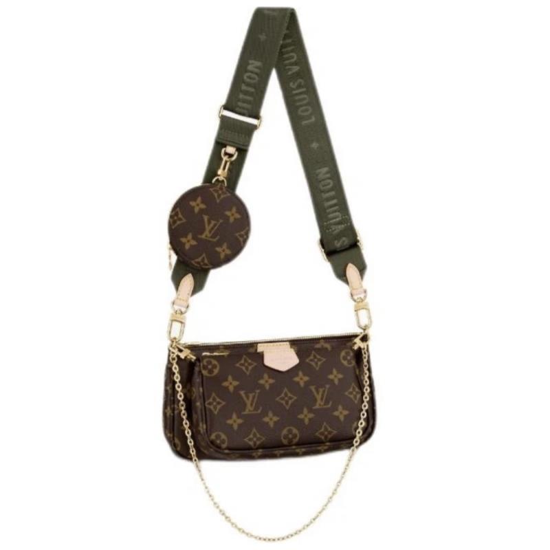 全新未使用 LouisVuitton/路易威登  LouisVuitton五合一绿肩带
