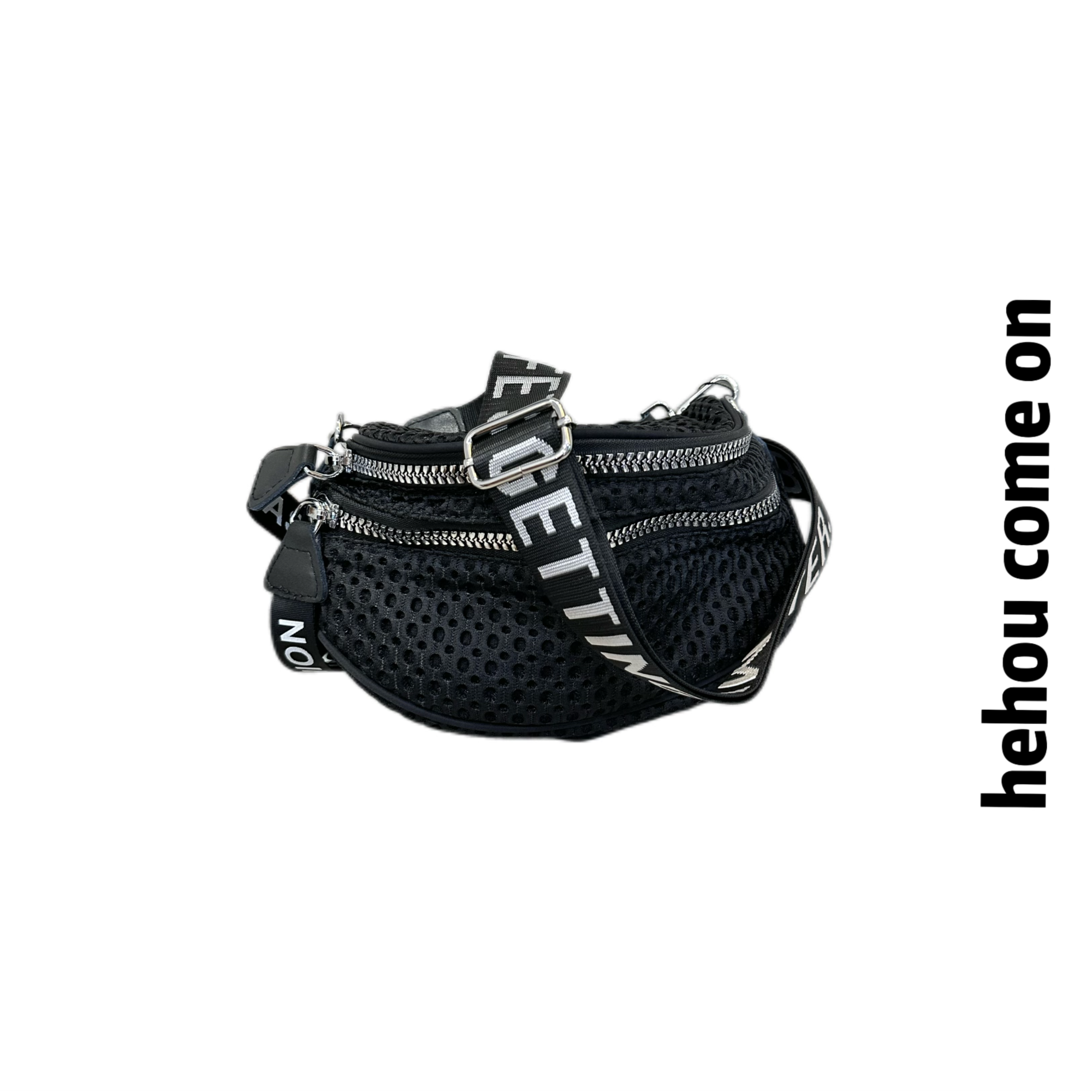 52101 和后大码 运动时尚休闲百搭黑色潮流小包包单肩