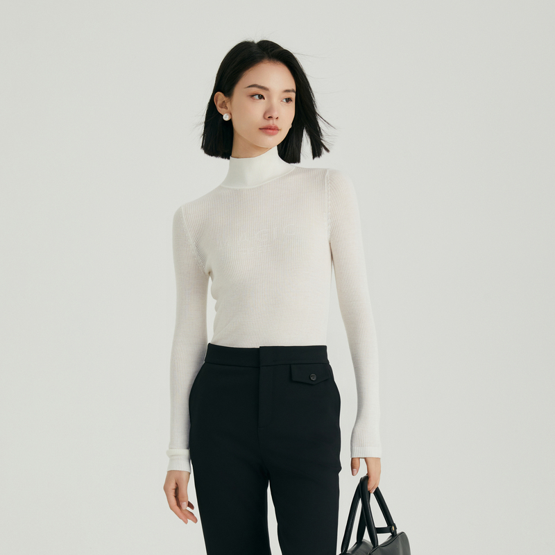 OBEG欧碧倩时尚简洁打底毛衫10464003