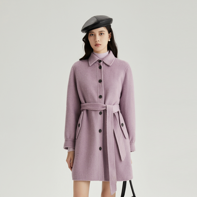 OBEG欧碧倩简洁翻领大衣10464075