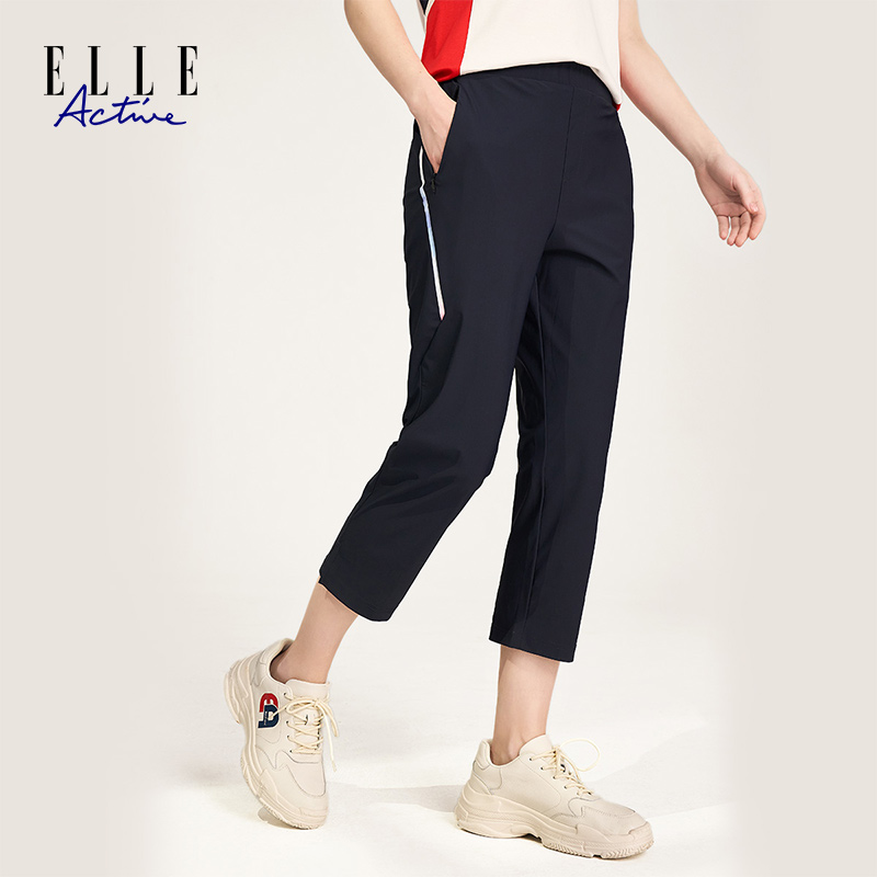 ELLE Active【八分裤】女装时尚休闲运动户外女士夏季透气速干