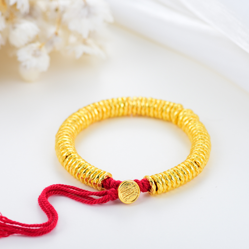  【亿典金甄选】 新中式国风盘缠红绳手链可调节A182