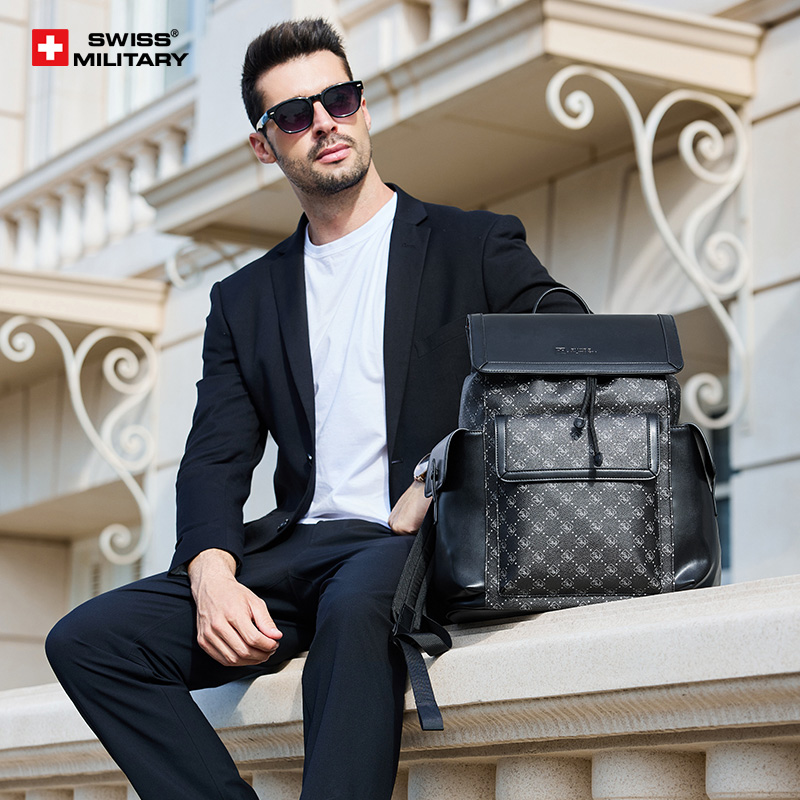 SWISSMILITARY 瑞士军刀经典双肩包简约户外背包通勤包商务电脑包