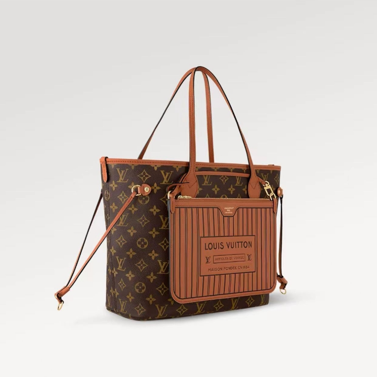全新未使用 LouisVuitton/路易威登 24新款 neverfull中号推特包