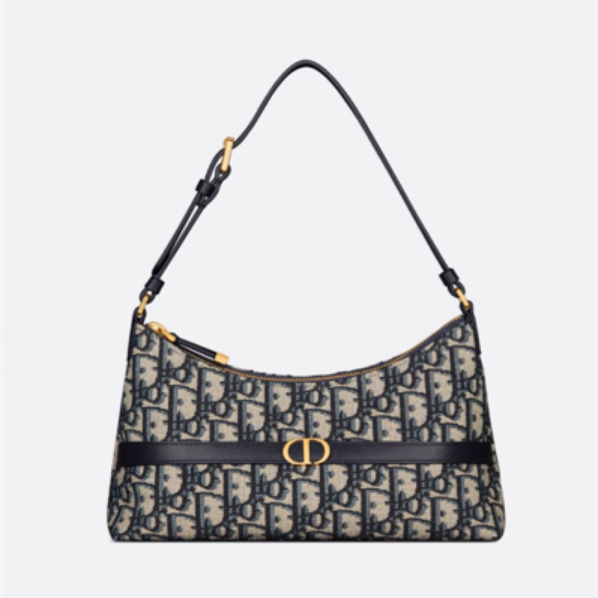 全新未使用 DIOR/迪奥 24新款蓝色老花迷你Cigale水饺包 人气爆款