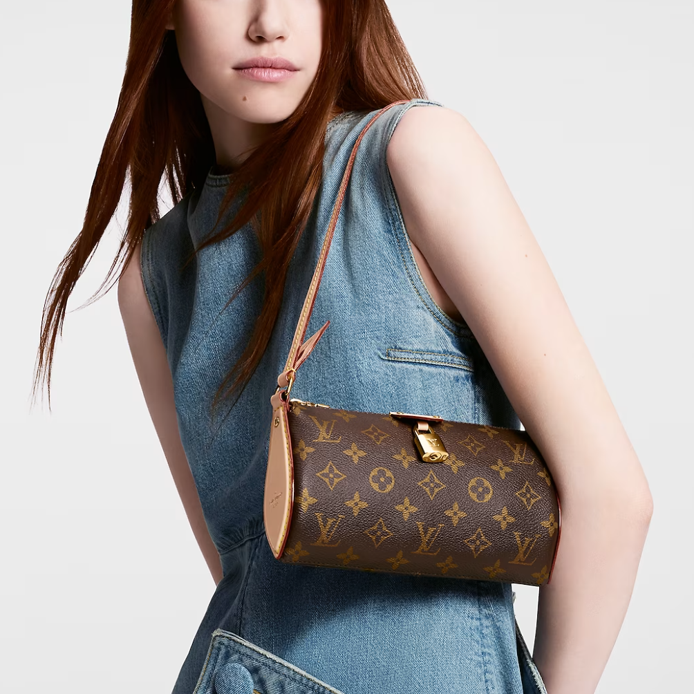 全新未使用 LouisVuitton/路易威登 24新款老花腋下麻将包 人气款