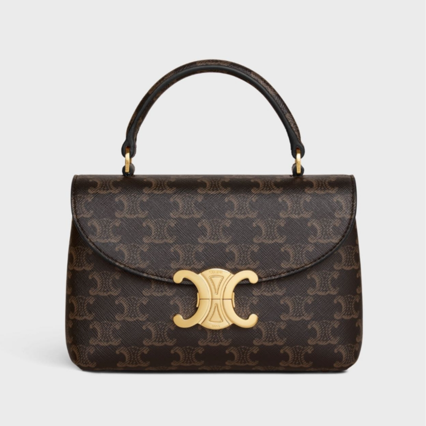 全新未使用 Celine/思琳 24新款 经典老花凯旋门Nino Teen手提包
