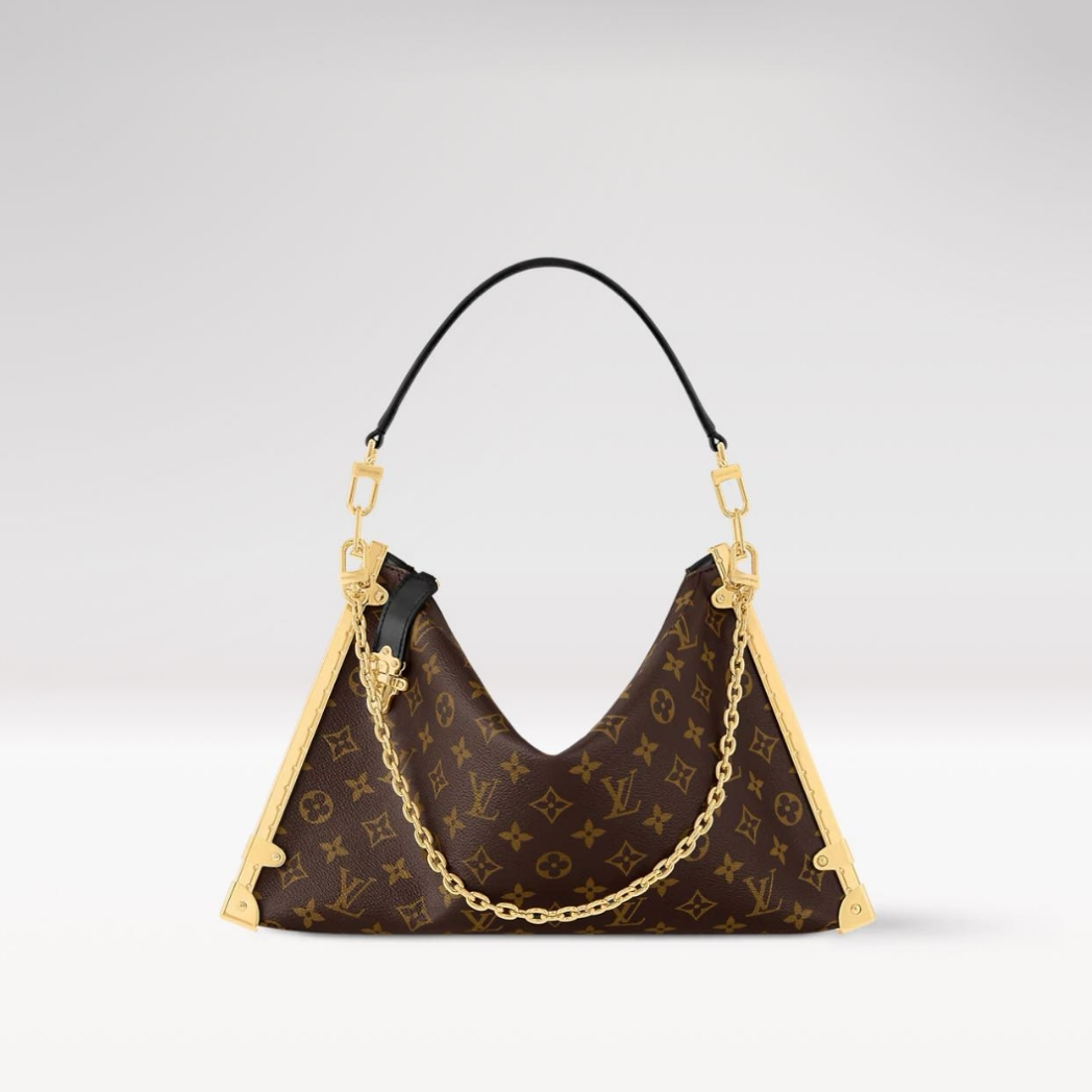 全新未使用 LouisVuitton/路易威登 新款老花Lucky Trunk链条手提
