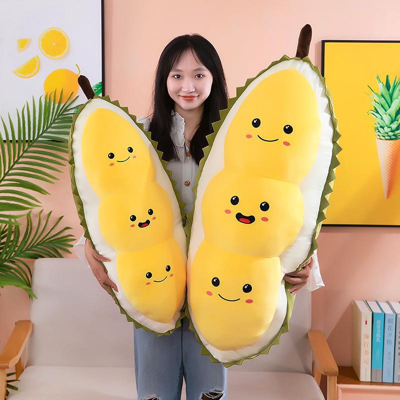 可爱榴莲豆抱玩偶毛绒玩具布娃娃抱枕公仔睡觉专用生日礼物送女生