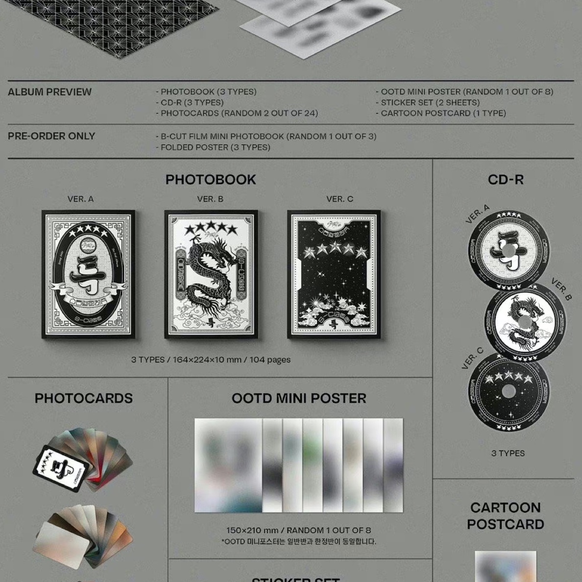 现货包邮Straykids全新未拆，5星未拆。