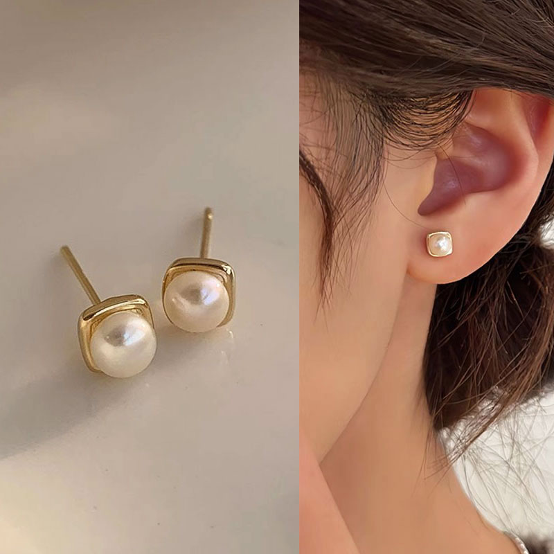 925银针耳饰 气质小众耳钉女轻奢高级感耳环2025新款爆款洋气5425