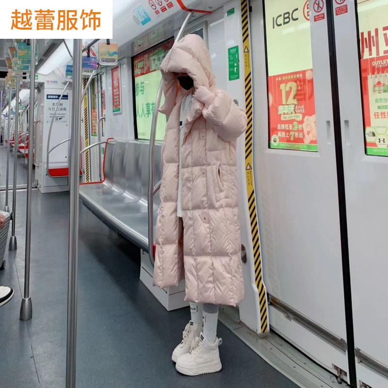 白鸭绒羽绒服2023年新款连帽两穿韩版宽松显瘦休闲时尚羽绒服外套