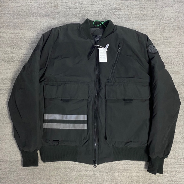 canada goose加拿大鹅/2XL99新/黑色飞行员kirkfield黑标羽绒服