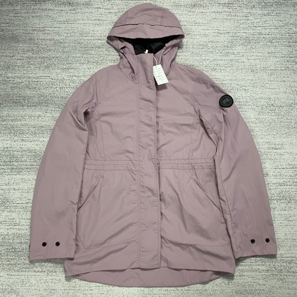 【canada goose】加拿大鹅 粉紫色黑标软壳冲锋衣外套 xs女款 99新