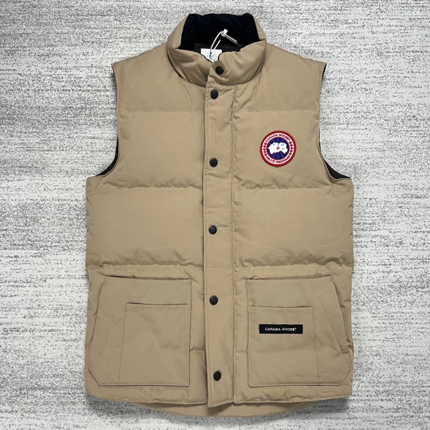 【canada goose】加拿大鹅 XS奶茶色经典款马甲背心羽绒服4154m99新