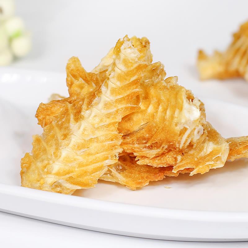 排酥鱼骨鱼骨头香脆烤小酥鱼鱼刺骨刺海味零食海鲜鱼干小吃笋0g笋