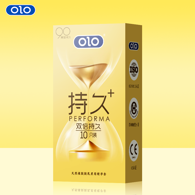 OLO玻尿酸001超薄零感免洗持久延时安全套天然橡胶胶乳男用避孕套