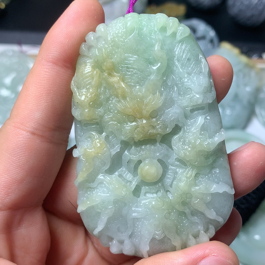 翡翠颈饰未镶嵌天然缅甸翡翠a货