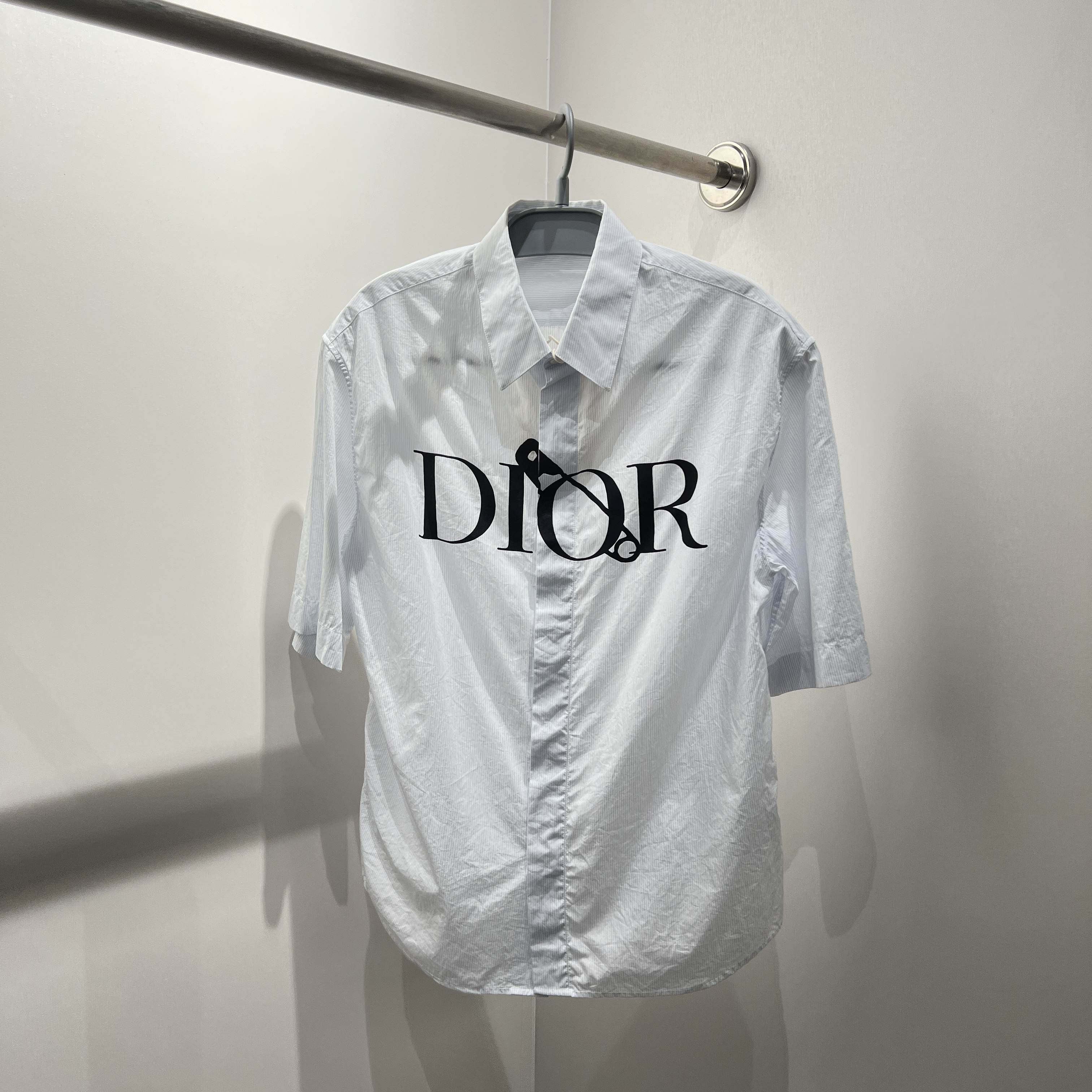99新 DIOR/迪奥 Dior/迪奥 99新 y10 印花单排扣衬衫 37码 公价9k