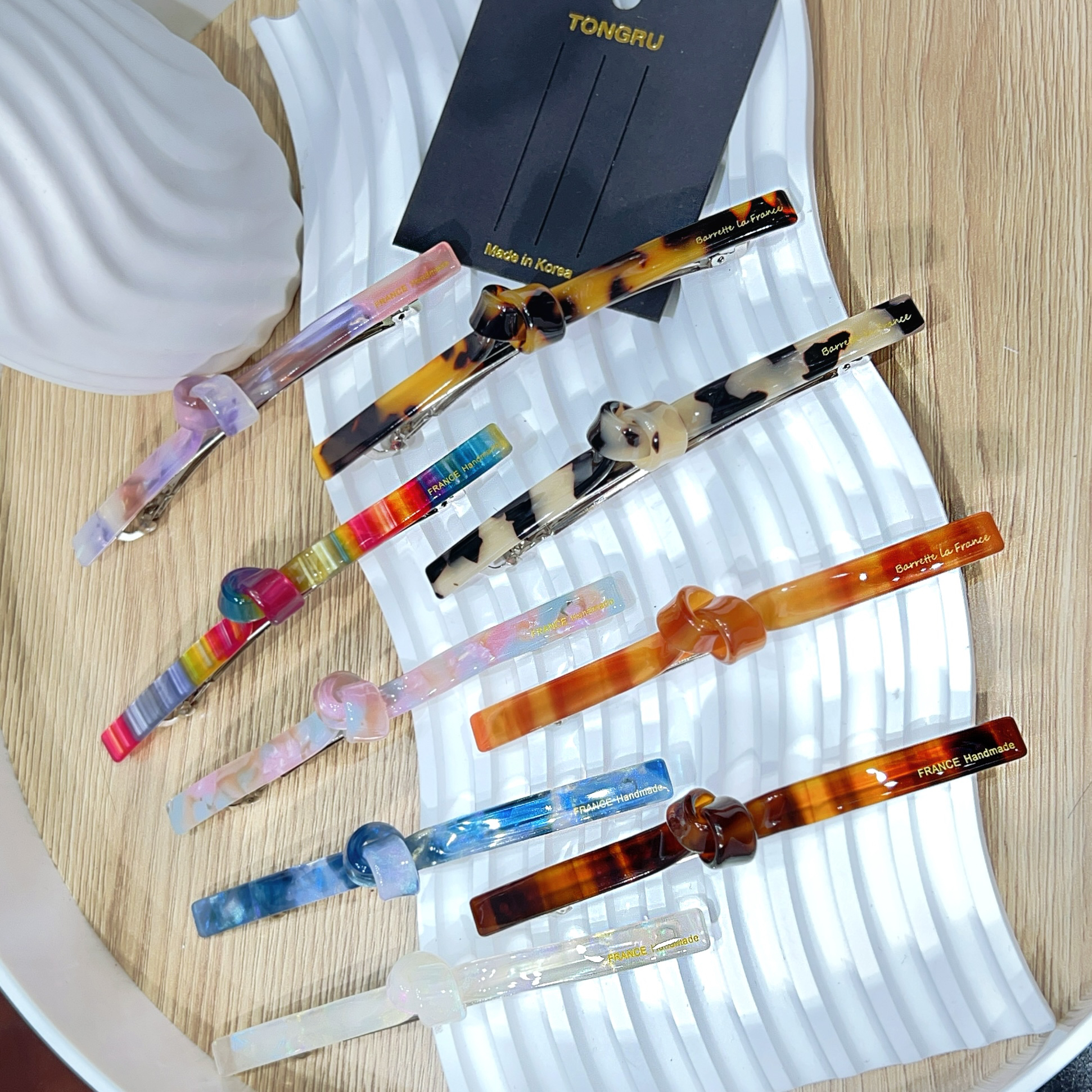 韩国进口醋酸弹簧夹气质后脑勺全盘发弹簧夹创意发夹网红夹子发卡