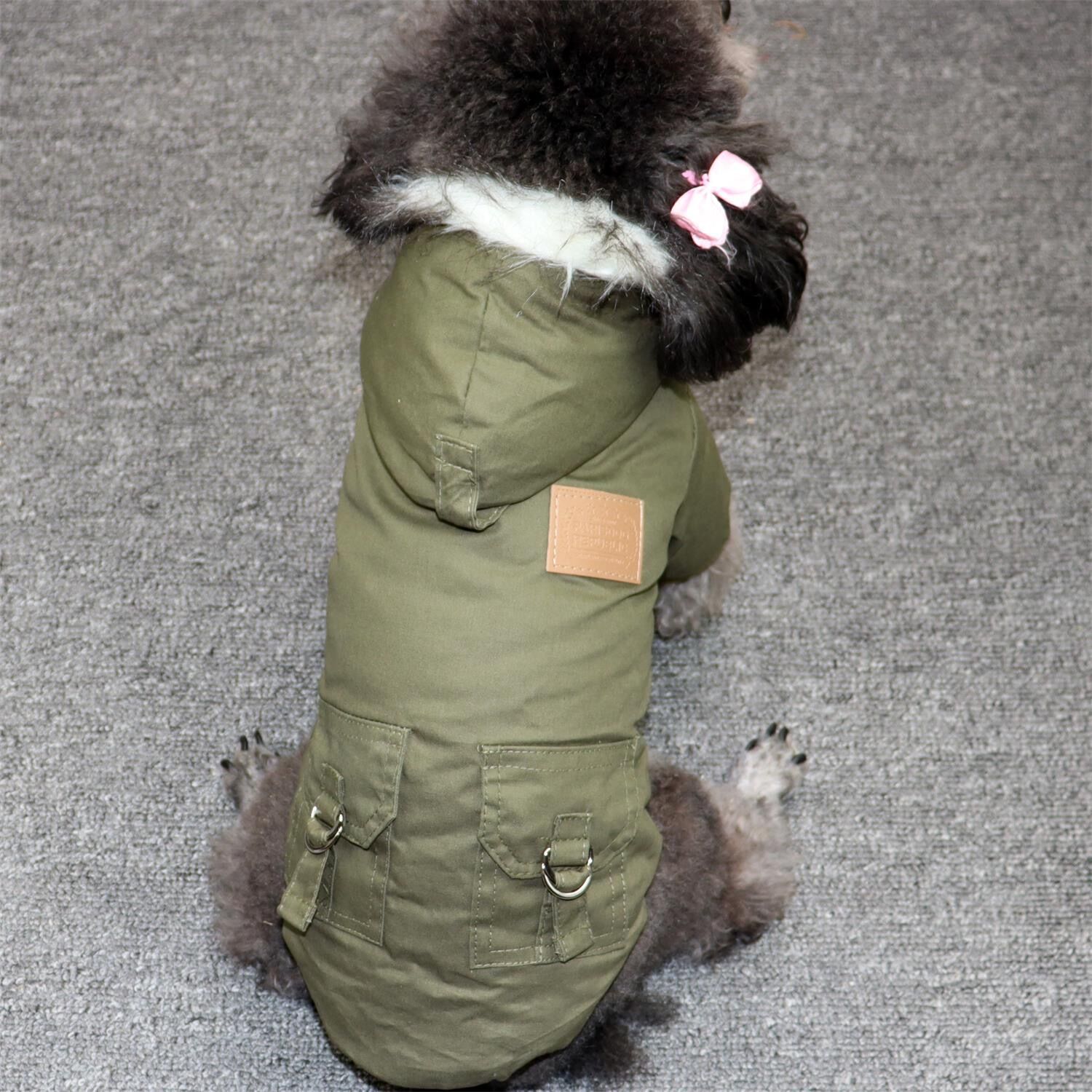 【小扬哥力荐】登山冲锋衣狗狗冬装加厚宠物服装秋冬季泰迪连帽猫