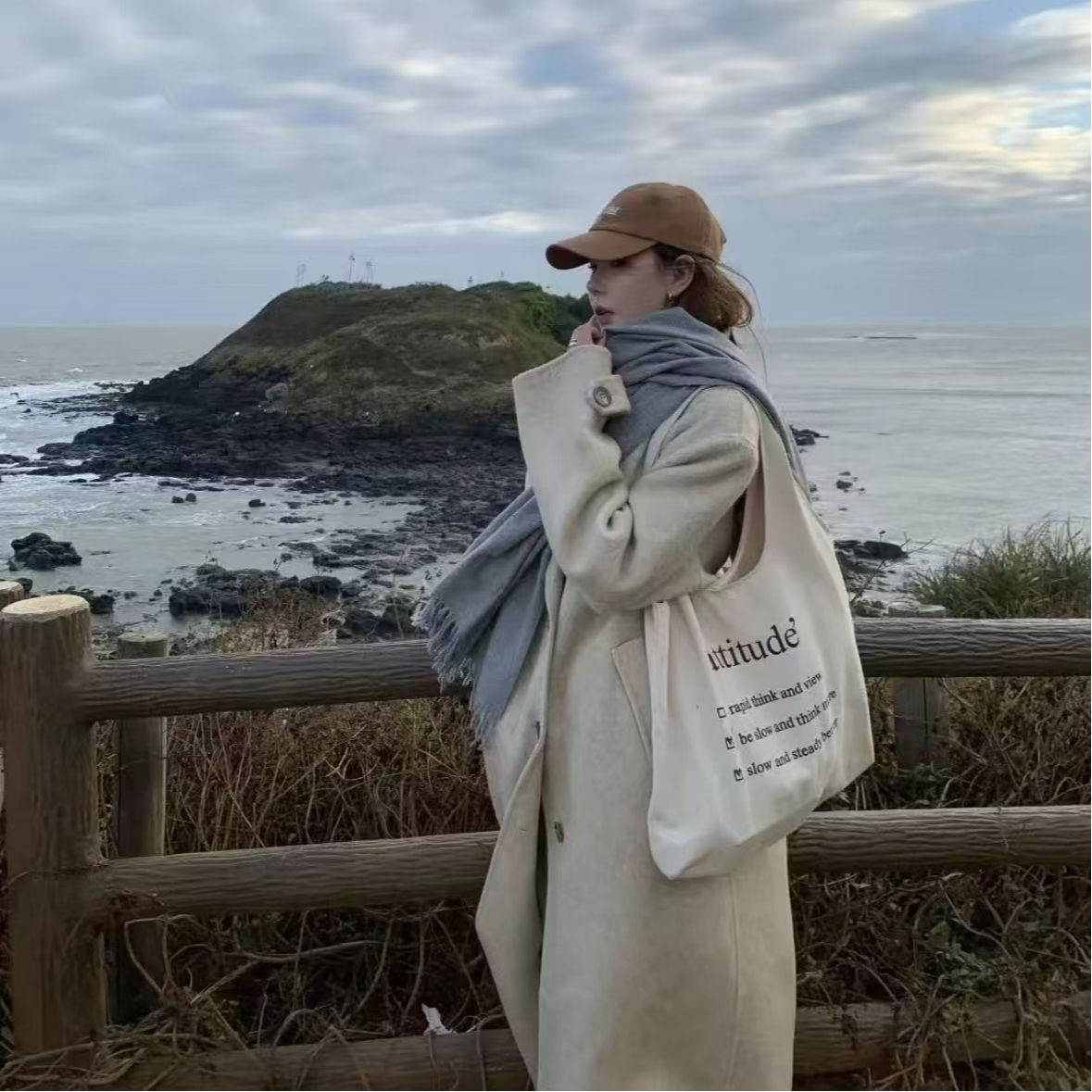 秋冬高级感新款风衣过款链接V351-400