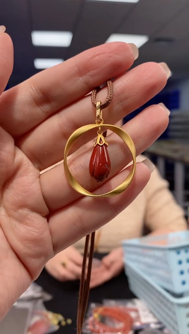 【闪购商品】玛瑙/玉髓吊坠(不含链)银S925镶嵌