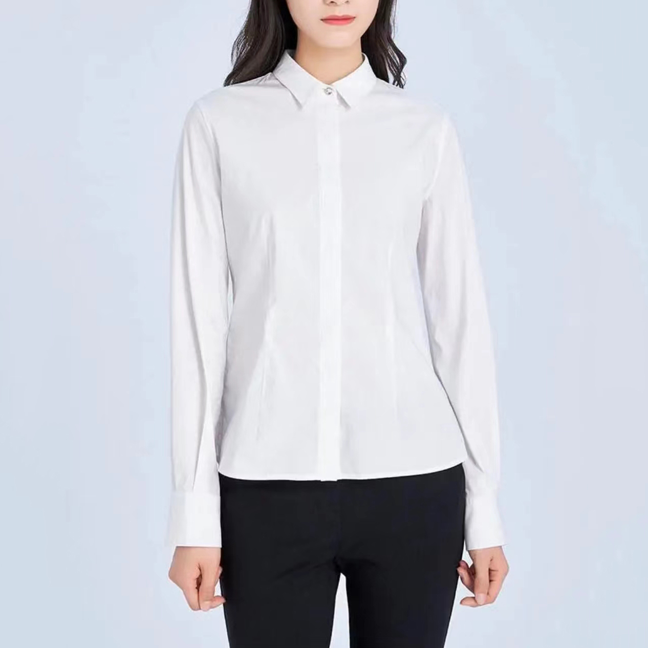 AMASS/阿玛施修身长袖职业衬衫5300423