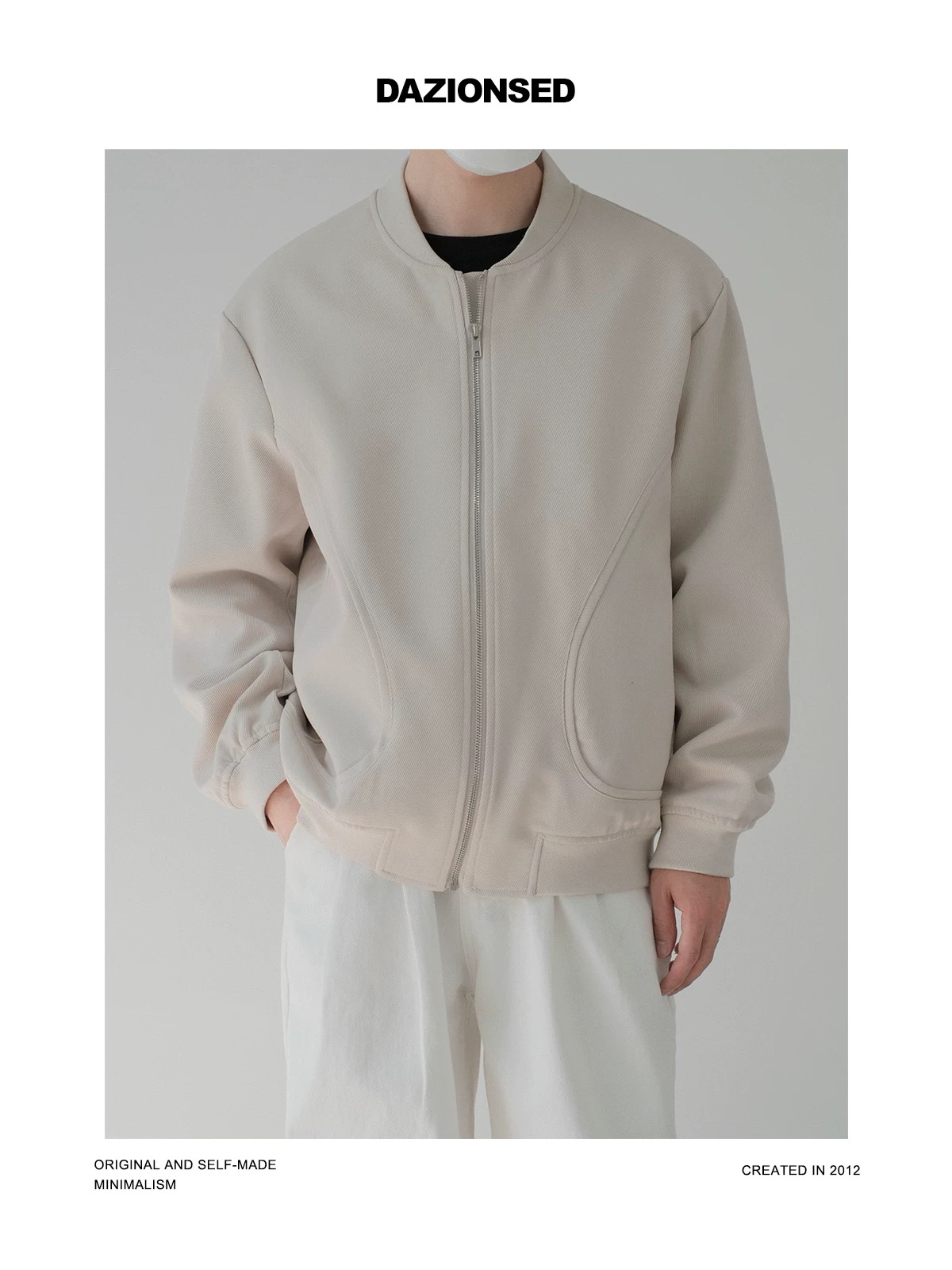 ABR.SH-93116 夹克棒球服外套纯色简约