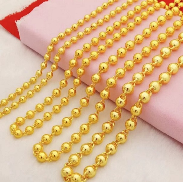 【3周年感恩回馈专场】圆珠项链 实心 工艺 光珠 光面 亮面 