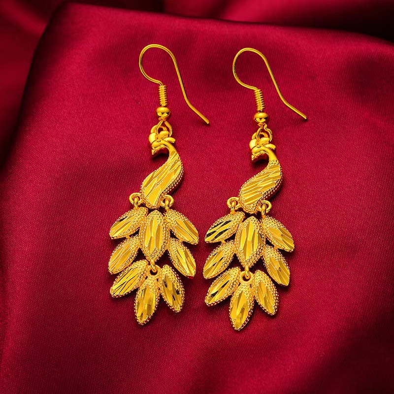 【3周年感恩回馈专场】耳环流苏款 孔雀 时尚 古风 百搭