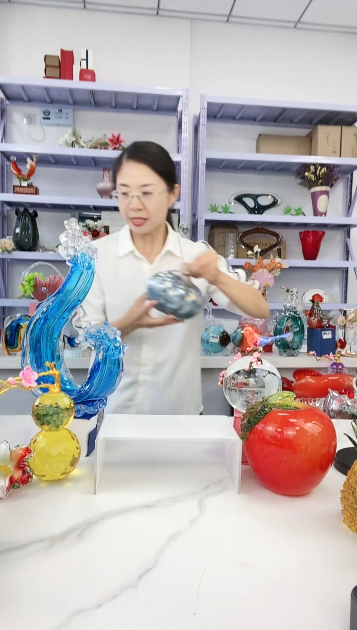 【闪购商品】高端轻奢纯手工电镀炫彩南瓜微瑕