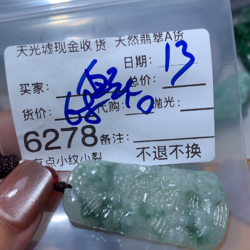 【闪购商品】翡翠颈饰未镶嵌丛**云