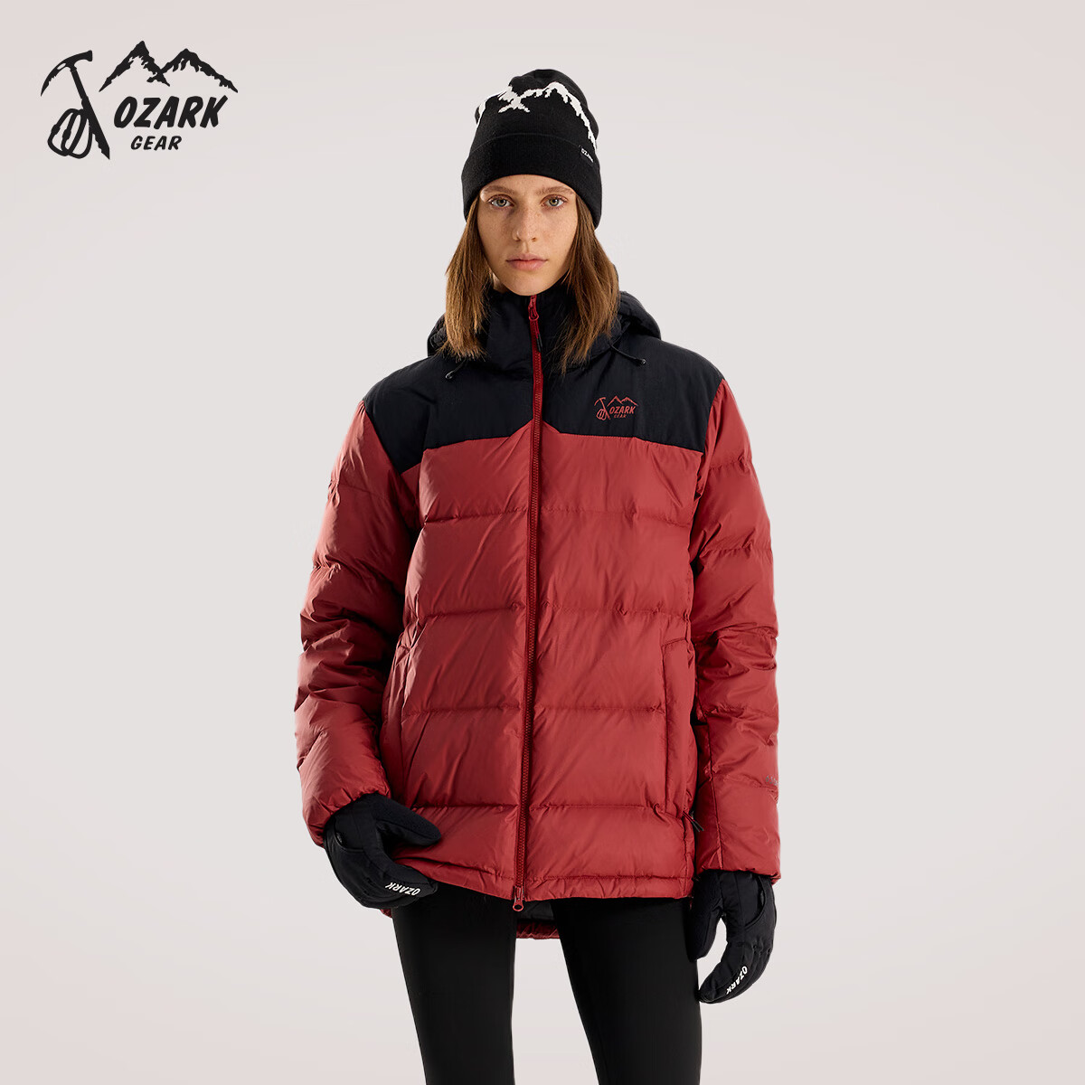 Ozark/奥索卡男士羽绒服冬季新款灰鹅绒保暖连帽 拉萨系列156600