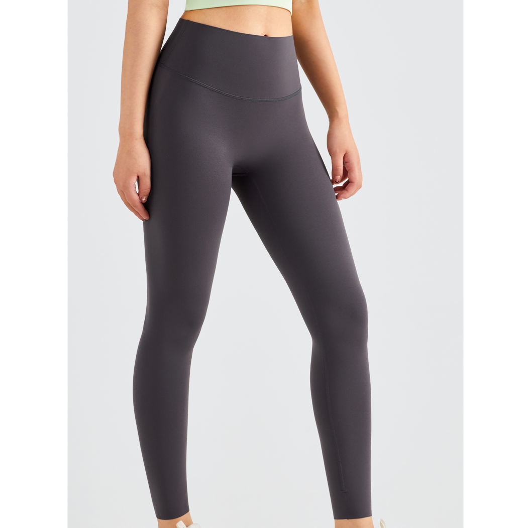 【高端莱卡】13507均码瑜伽裤女薄款裸感高腰提臀健身蜜桃臀九分