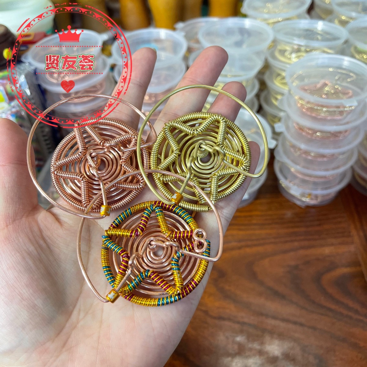 手工蝈蝈簧1.5黄铜彩簧蝈蝈叫罐响簧 手工蝈蝈罐弹簧响簧55和60罐