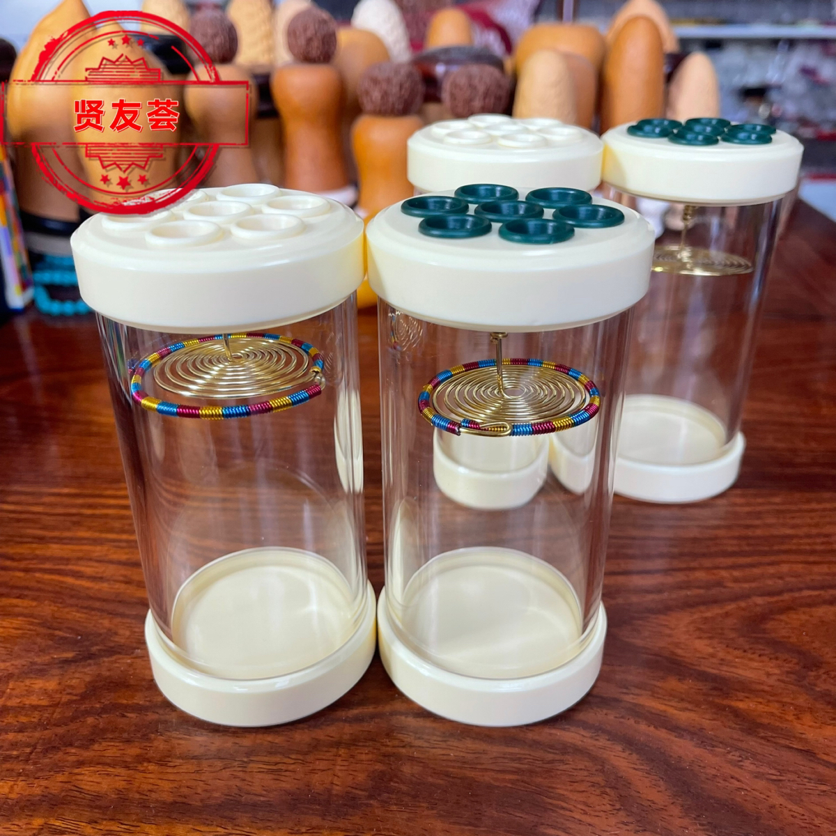 七孔蝈蝈叫罐55直径七孔蝈蝈罐有机玻璃鸣虫虫具蝈蝈叫罐高118