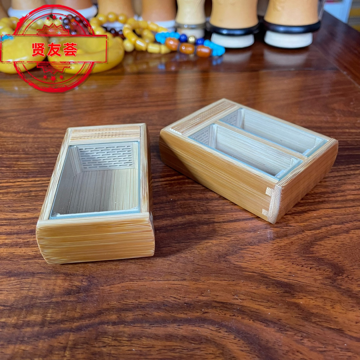 海派竹蛉大黄盒 竹蛉单盒 鸣虫虫具用具 尺寸51X91X29  65X89X26