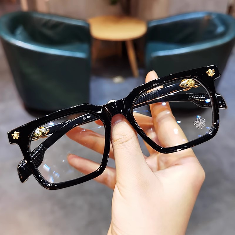 简丹萝心新品平光板材眼镜框男女复古时尚大框素颜近视眼镜架护目