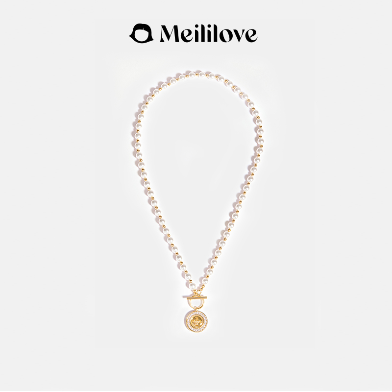 meililove/莓拉 纯铜项链 「星语纽扣」-OT扣项链NK05+NK06