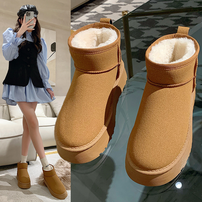 回力瑞雪地靴冬季新款加绒加厚保暖大棉鞋女款雪地棉女士防滑鞋子