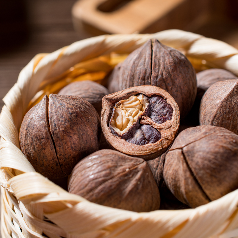 银坑村非手剥山核桃25年新货临安山核桃特大籽原子新货传统深山