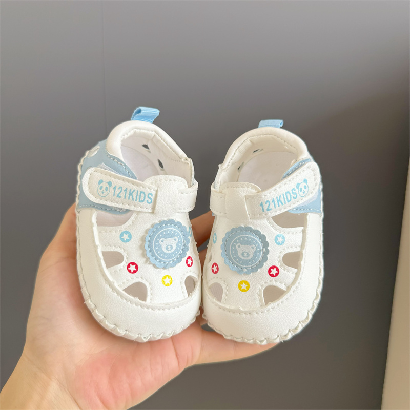 夏季婴儿凉鞋软底卡通防滑透气0-1岁婴幼儿小月龄男女宝宝学步鞋