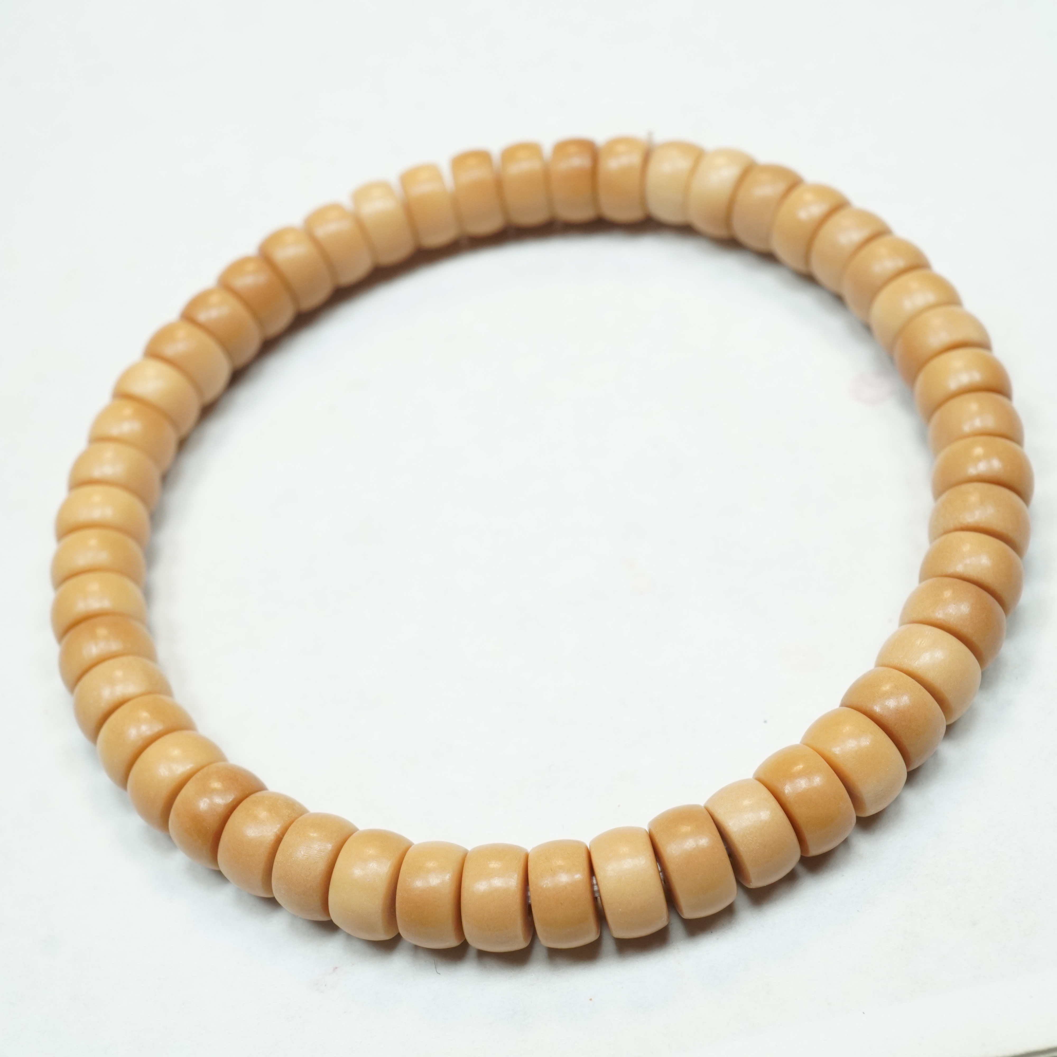 《小鱼文玩》老料白玉菩提药片高油高密度7mm一条