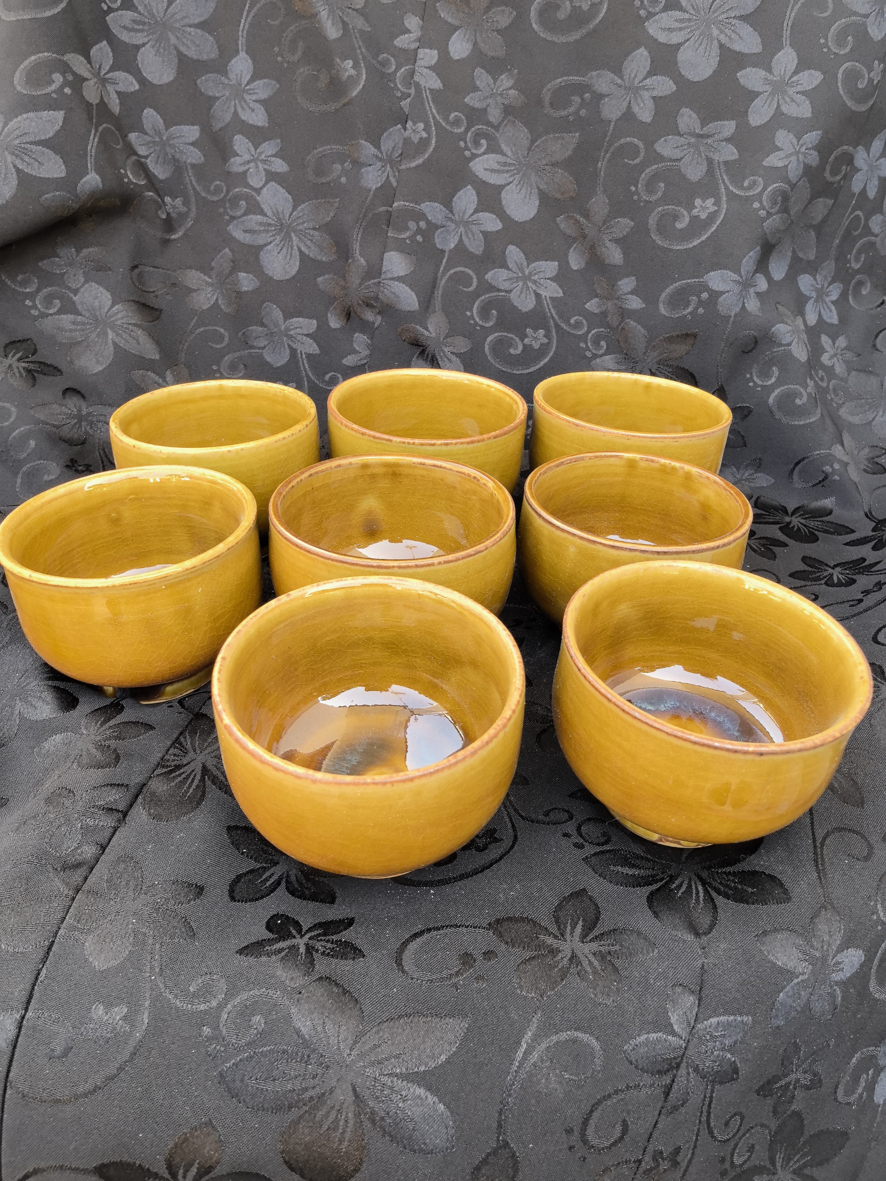 纯手工纯土陶茶杯，8个为一单，容水量100ml左右