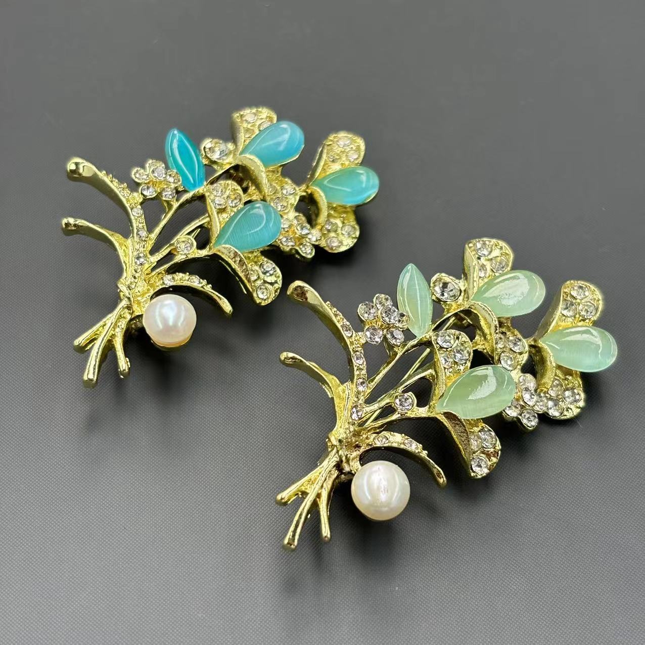 【符老板】y2288-国风设计款花花珍珠胸针-多样性只发一件-赠礼盒