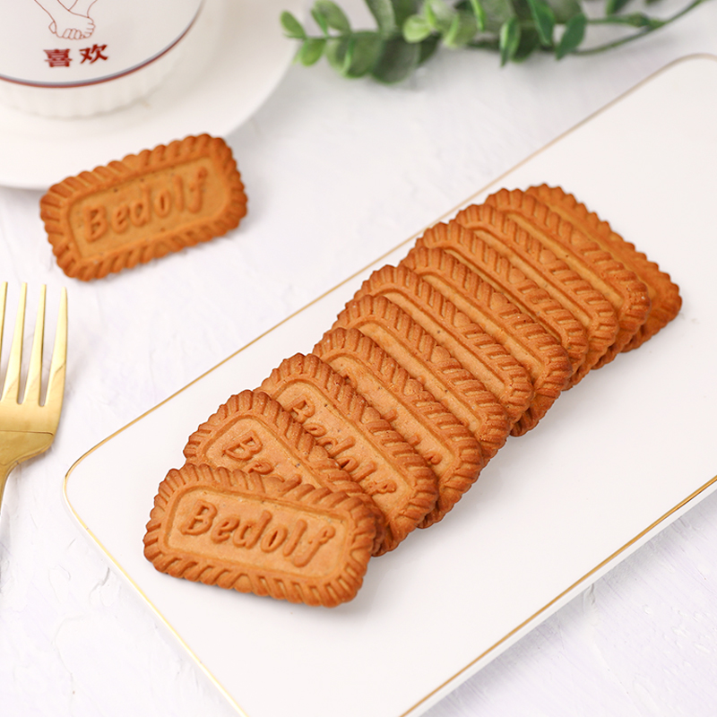 焦糖饼干酥性饼干烘焙甜品台纸蛋糕饰可食用插件点心扮笋0g