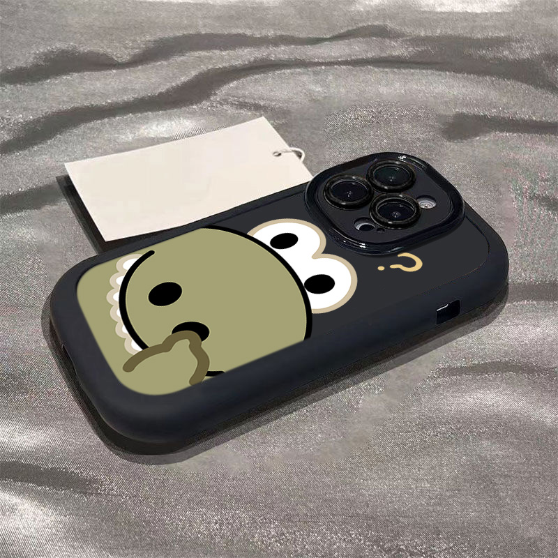 问号鳄鱼苹果14promax手机壳iphone15全包11硅胶13pro高级12p软13