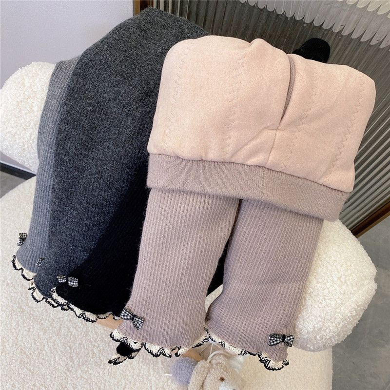 秋冬新款儿童衣服女童加绒加厚打底裤女宝宝韩版冬装一条过冬外穿